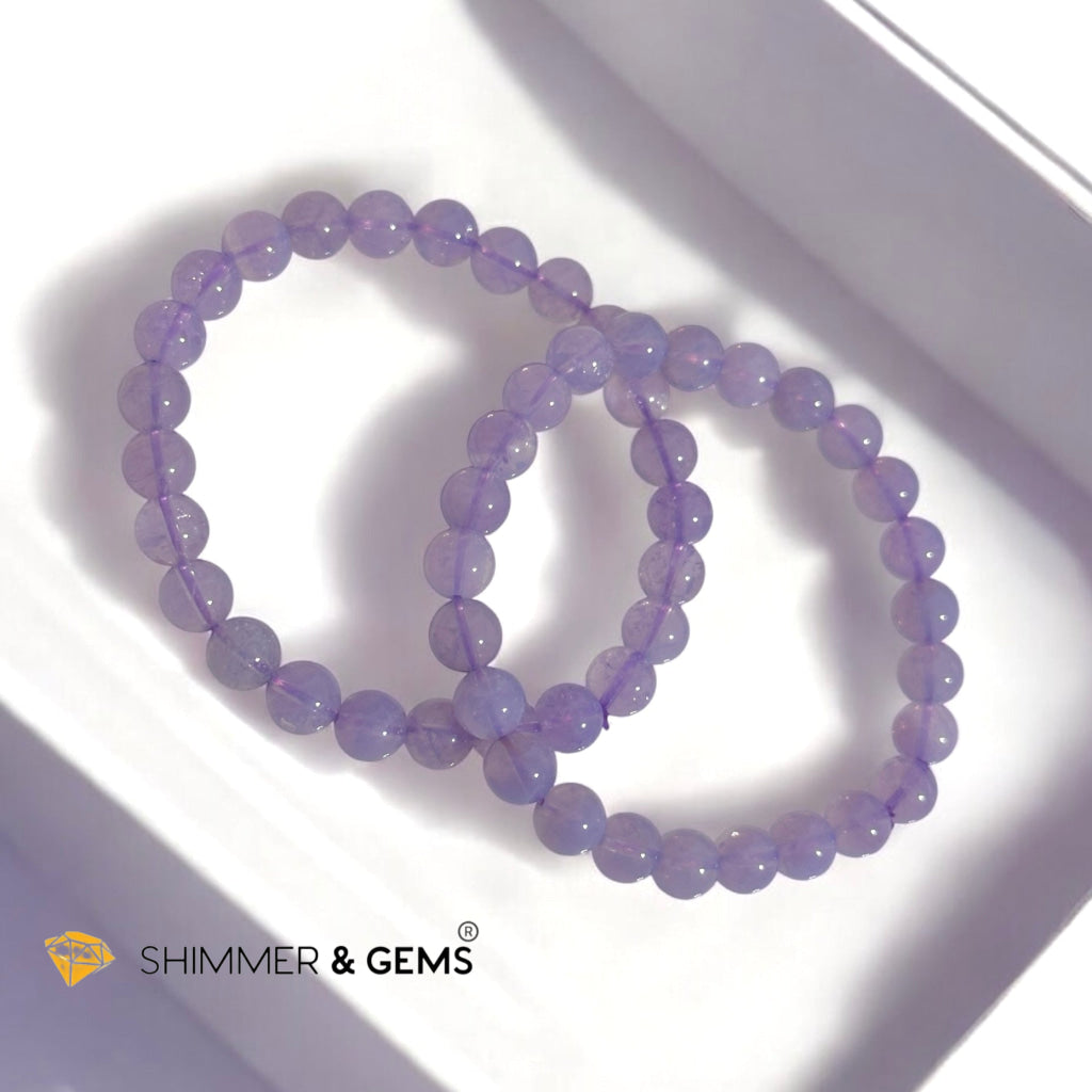 Lavender Moon Quartz Premium AAAA Grade 7mm (Brazil) Very Rare, Premium