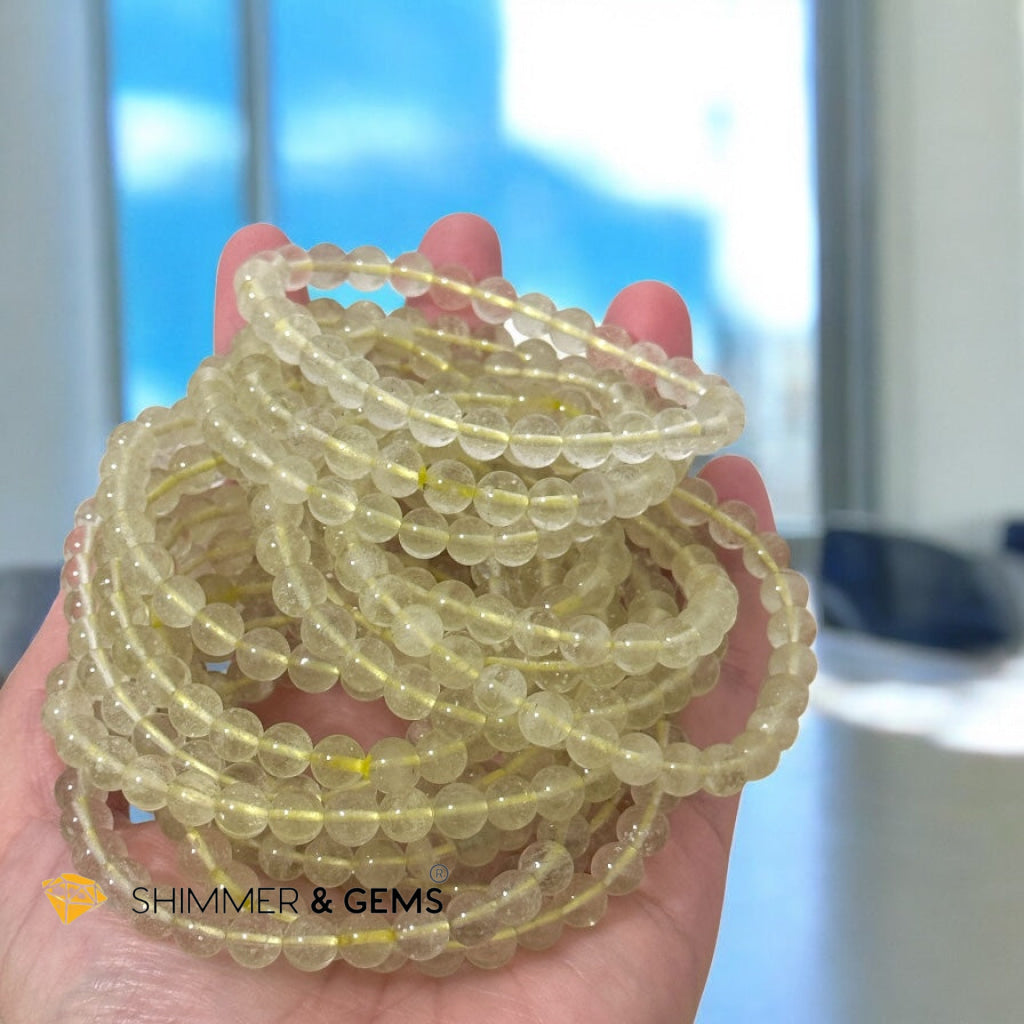 Libyan Desert Glass Bracelet 6mm (Ancient Power • Soul Missions • Galactic Remembrance) Sacred Technology Collection