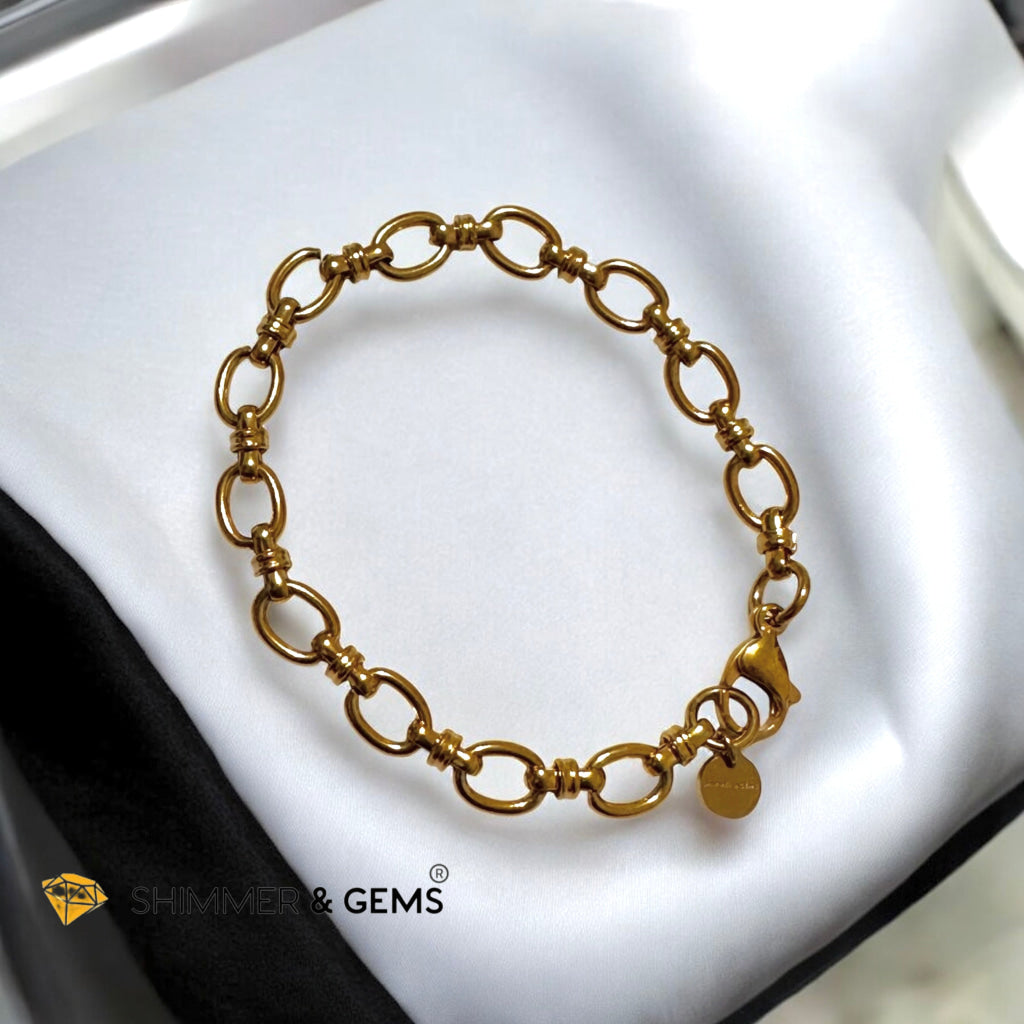 Linked Oval Bracelet – Steelar Luxe Collection (Stainless Steel)