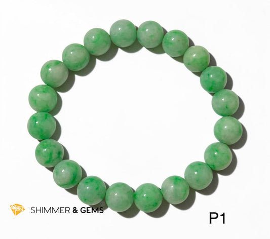 Premium, High-grade JADEITE Bracelet 8mm AAAAAA (Burma)