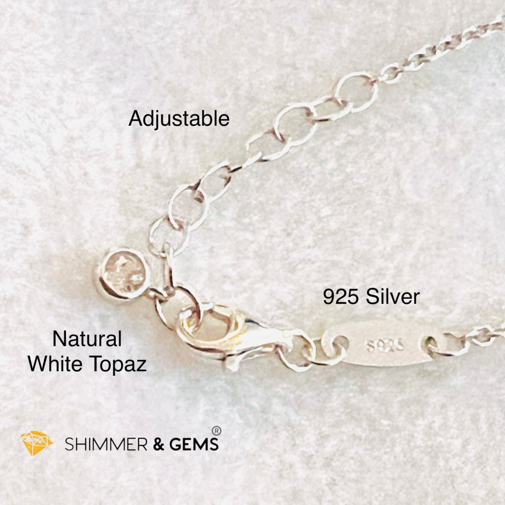 Rainbow Moonstone Bezel Oval With Chain Necklace (Classy) Charms & Pendants