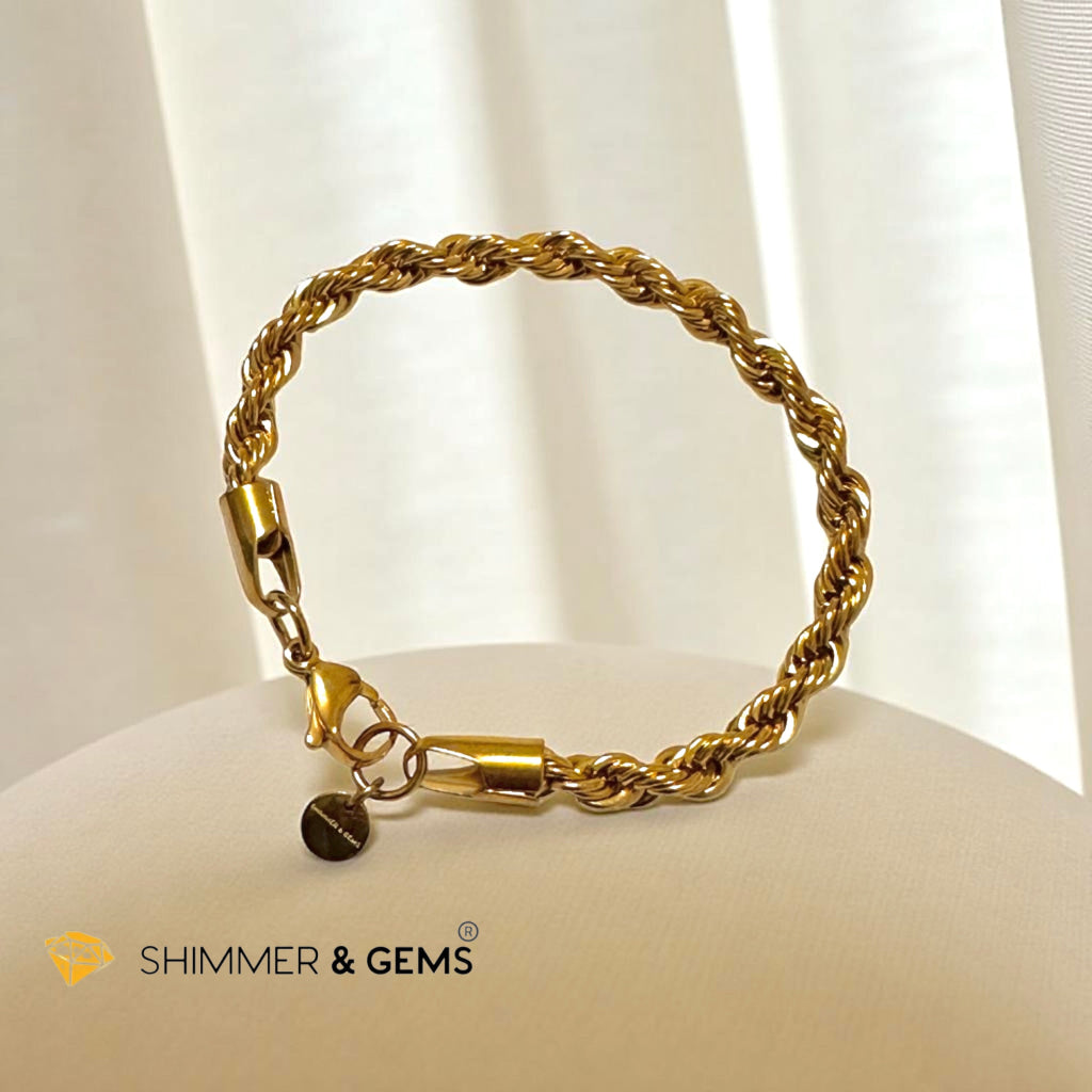 Rope Chain 5mm Bracelet – Steelar Luxe Collection (Stainless Steel)