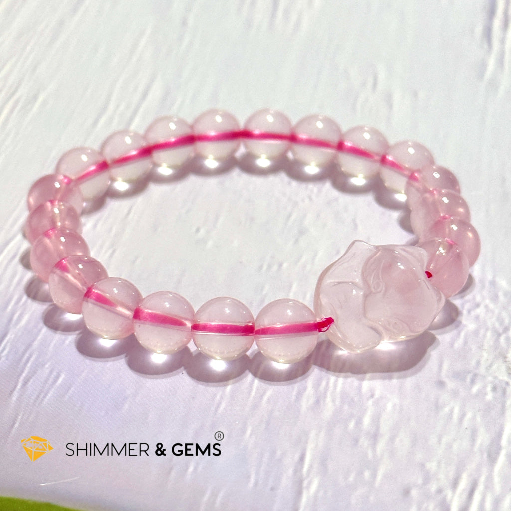 Rose Quartz Fox Bracelet