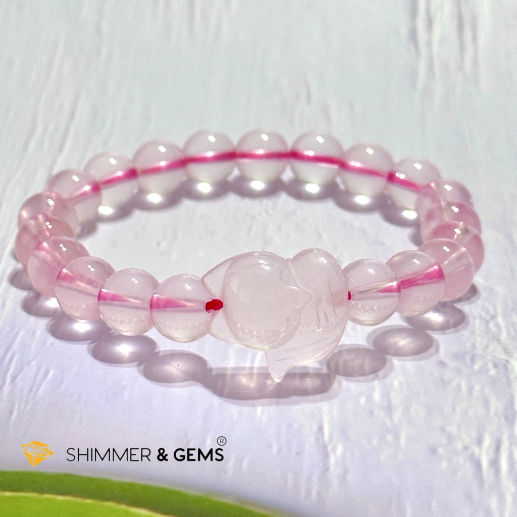 Rose Quartz Fox Bracelet