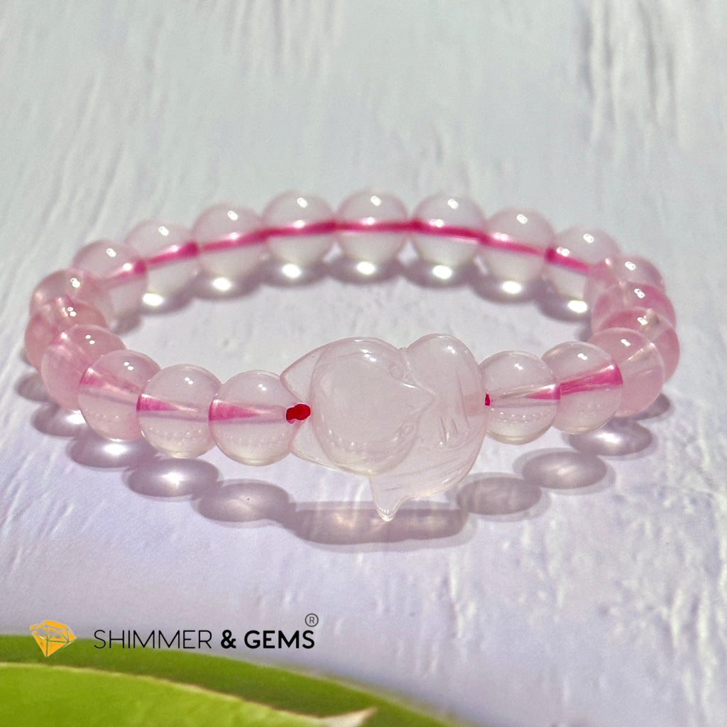 Rose Quartz Fox Bracelet