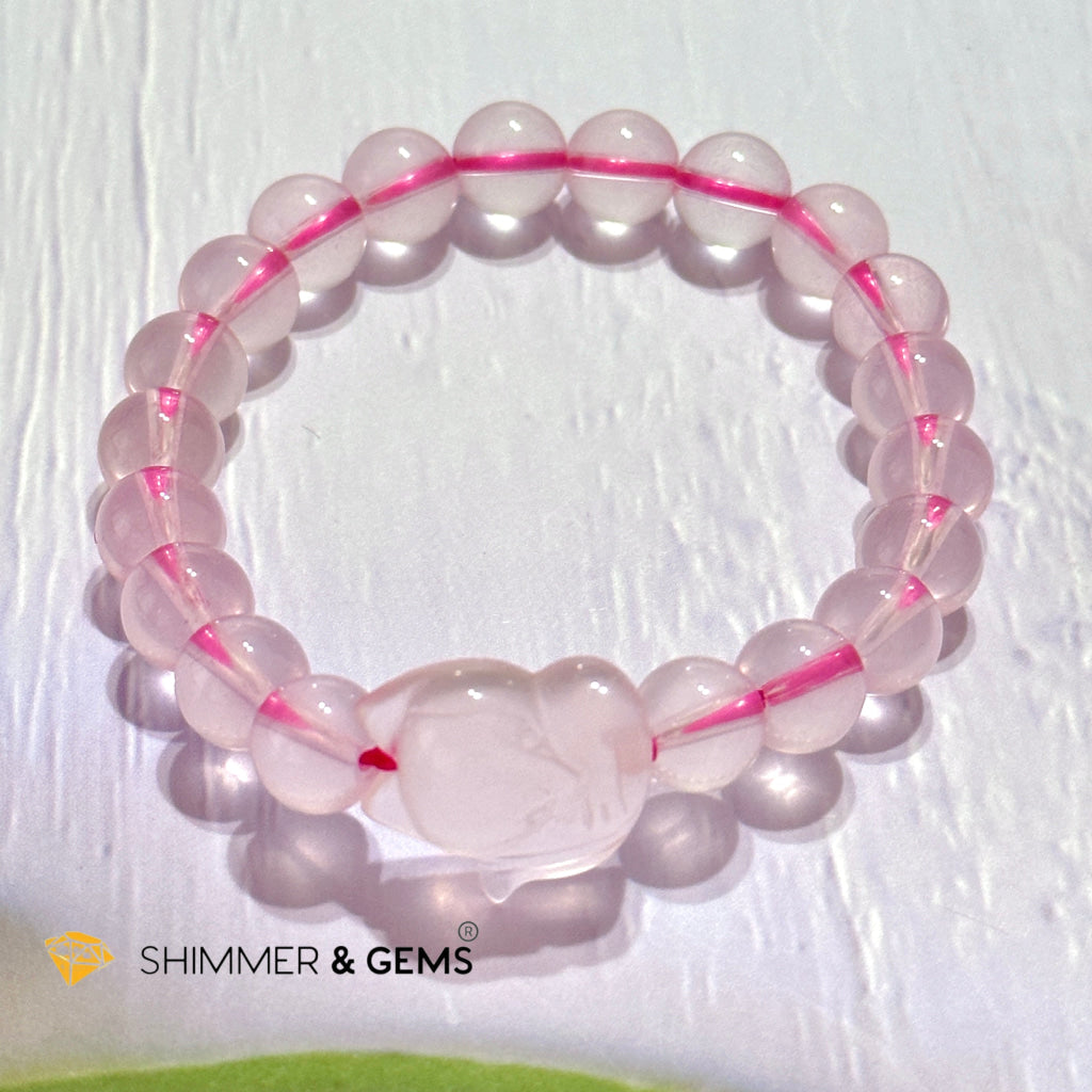 Rose Quartz Fox Bracelet