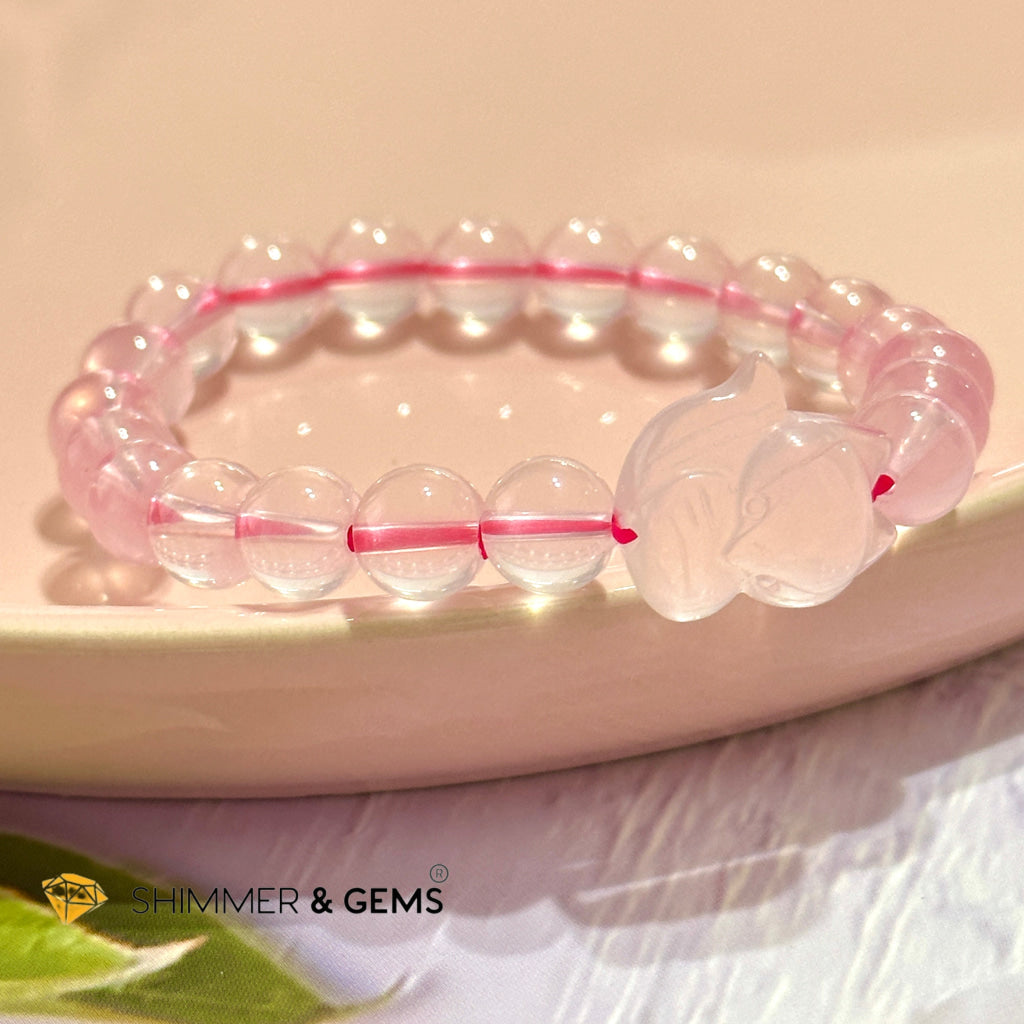 Rose Quartz Fox Bracelet