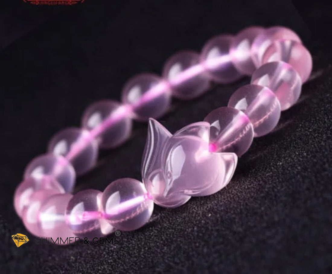 Rose Quartz Fox Bracelet