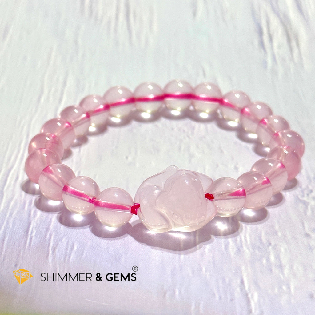 Rose Quartz Fox Bracelet