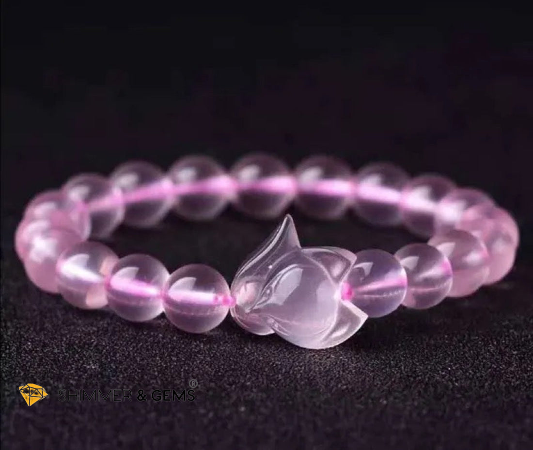 Rose Quartz Fox Bracelet