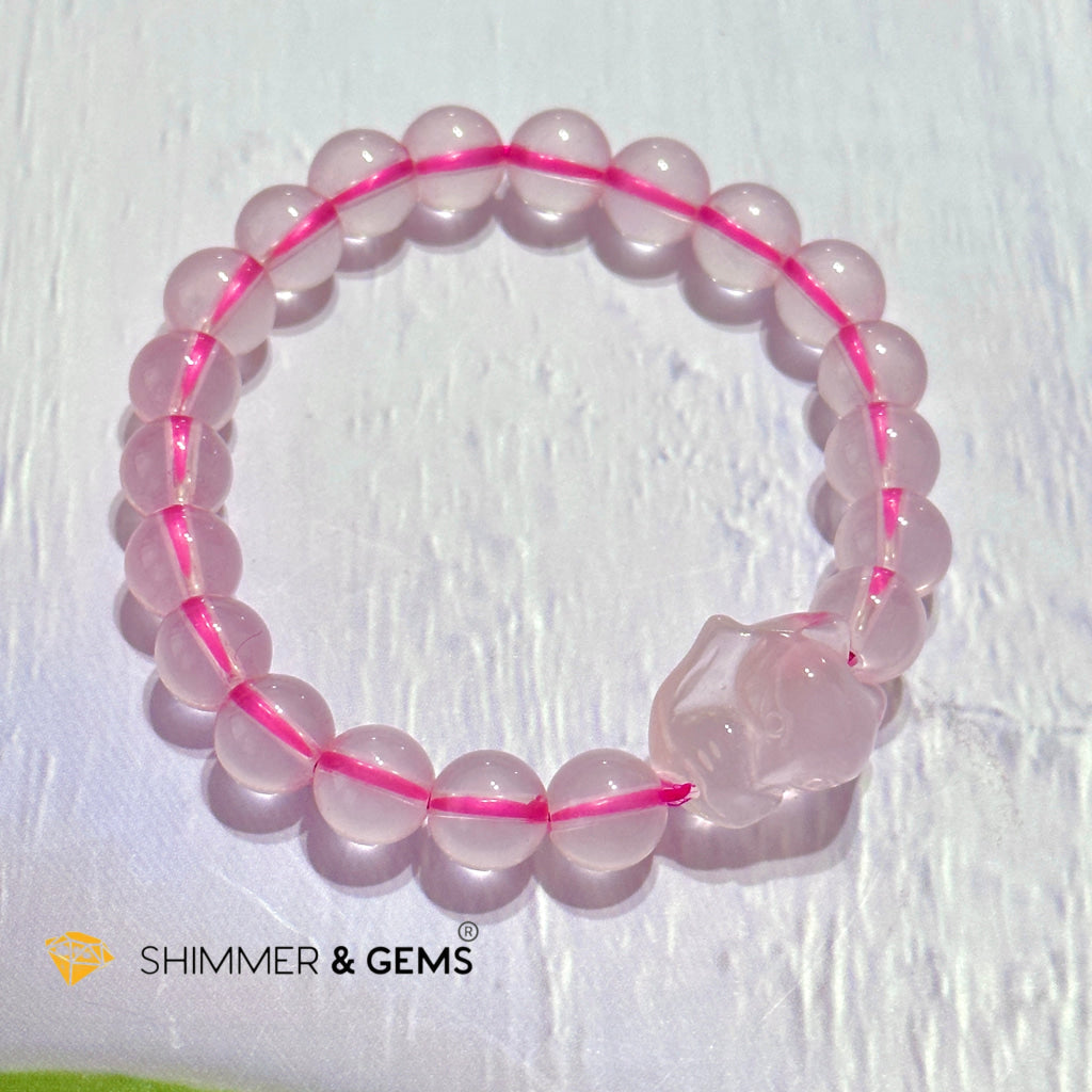 Rose Quartz Fox Bracelet