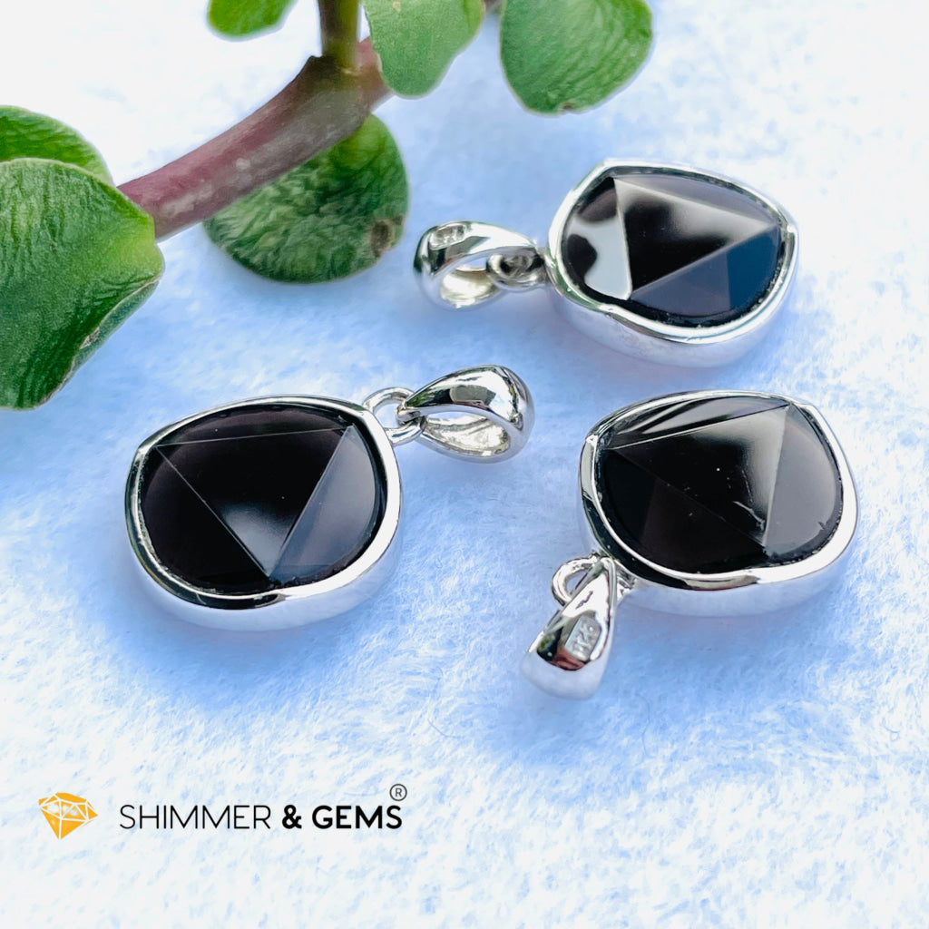 Star Of David Smoky Quartz 12Mm Pendant 925 Silver Charms & Pendants