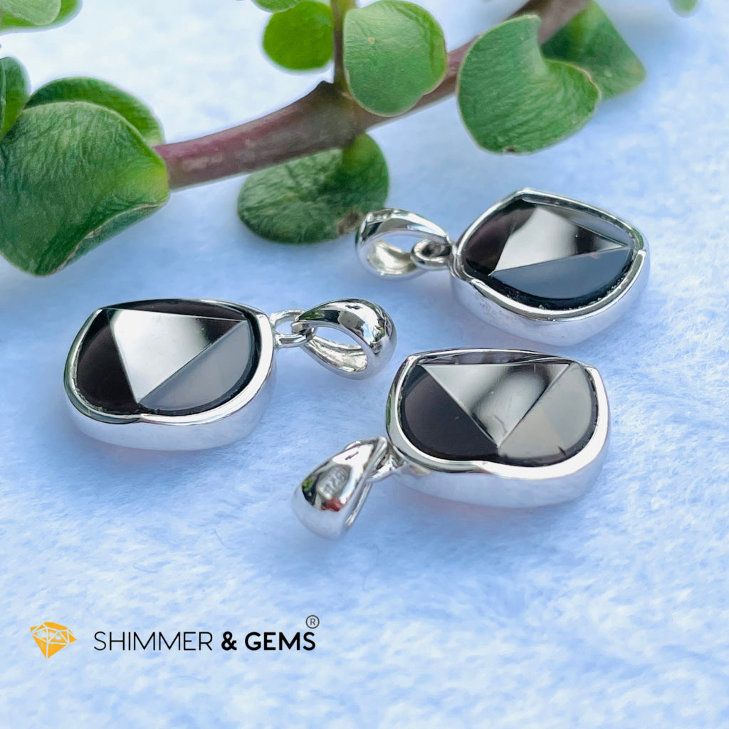 Star Of David Smoky Quartz 12Mm Pendant 925 Silver Charms & Pendants