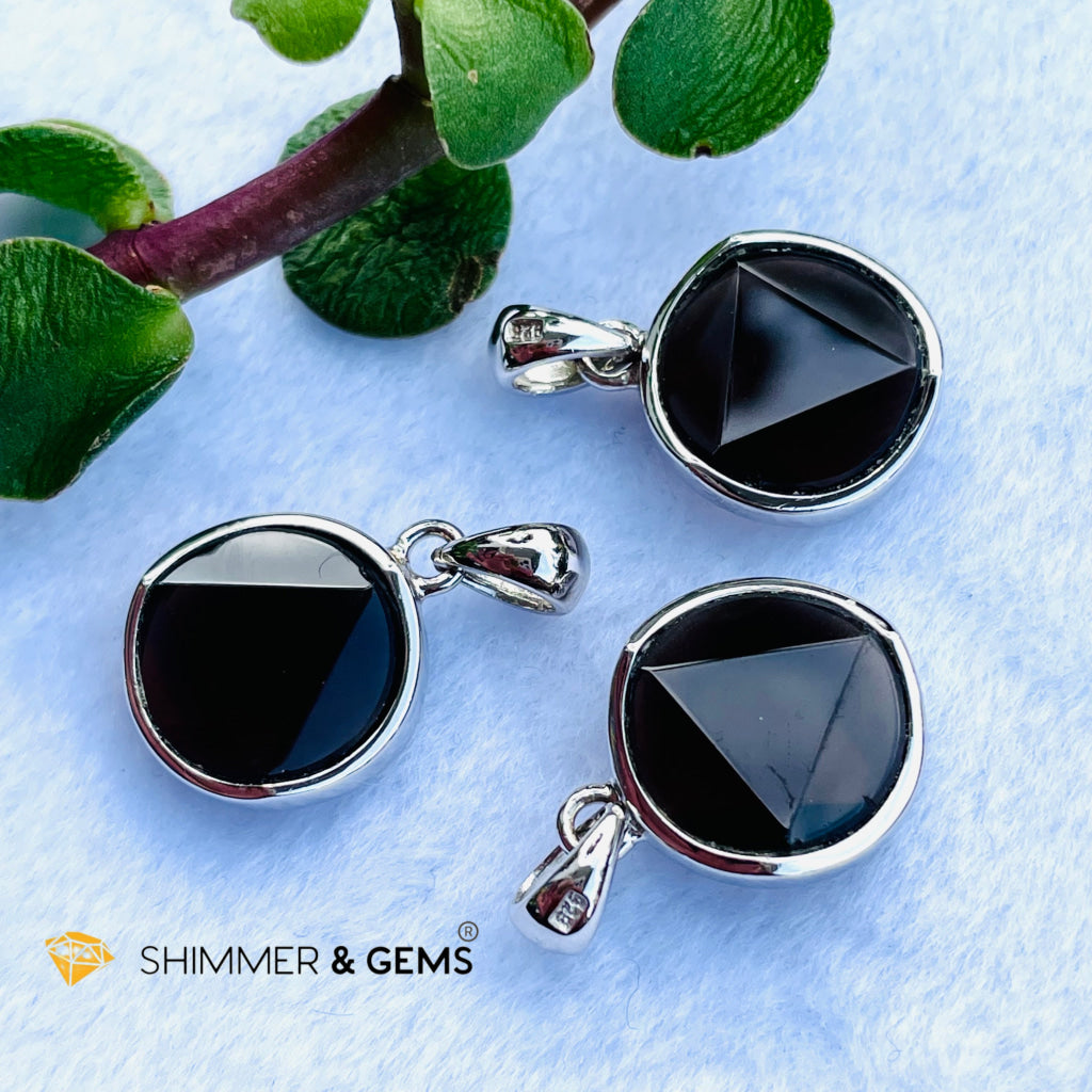 Star Of David Smoky Quartz 12Mm Pendant 925 Silver Charms & Pendants