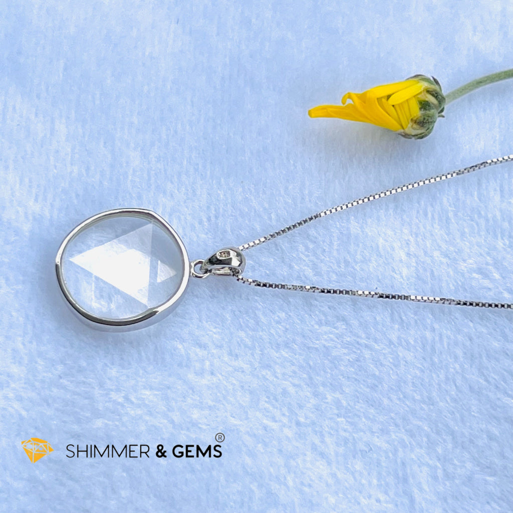 Star Of David Clear Quartz Pendants 925 Silver (Master Crystal) Charms &