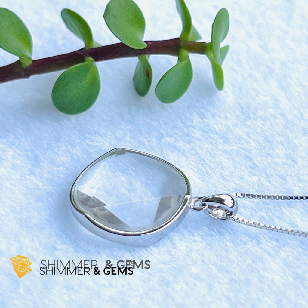 Star Of David Clear Quartz Pendants 925 Silver (Master Crystal) Charms &