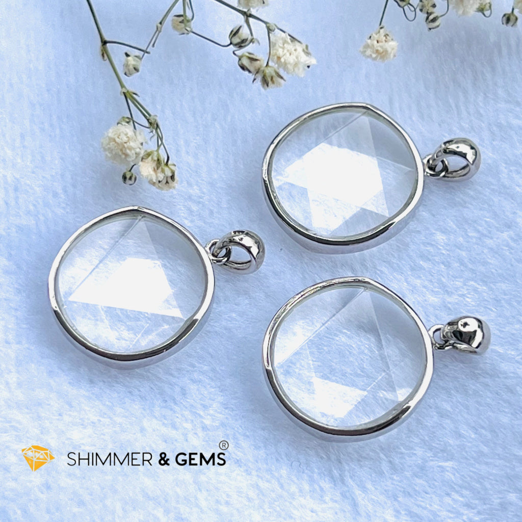 Star Of David Clear Quartz Pendants 925 Silver (Master Crystal) Charms &