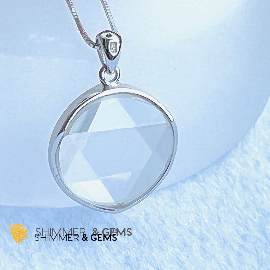 Star Of David Clear Quartz Pendants 925 Silver (Master Crystal) Charms &