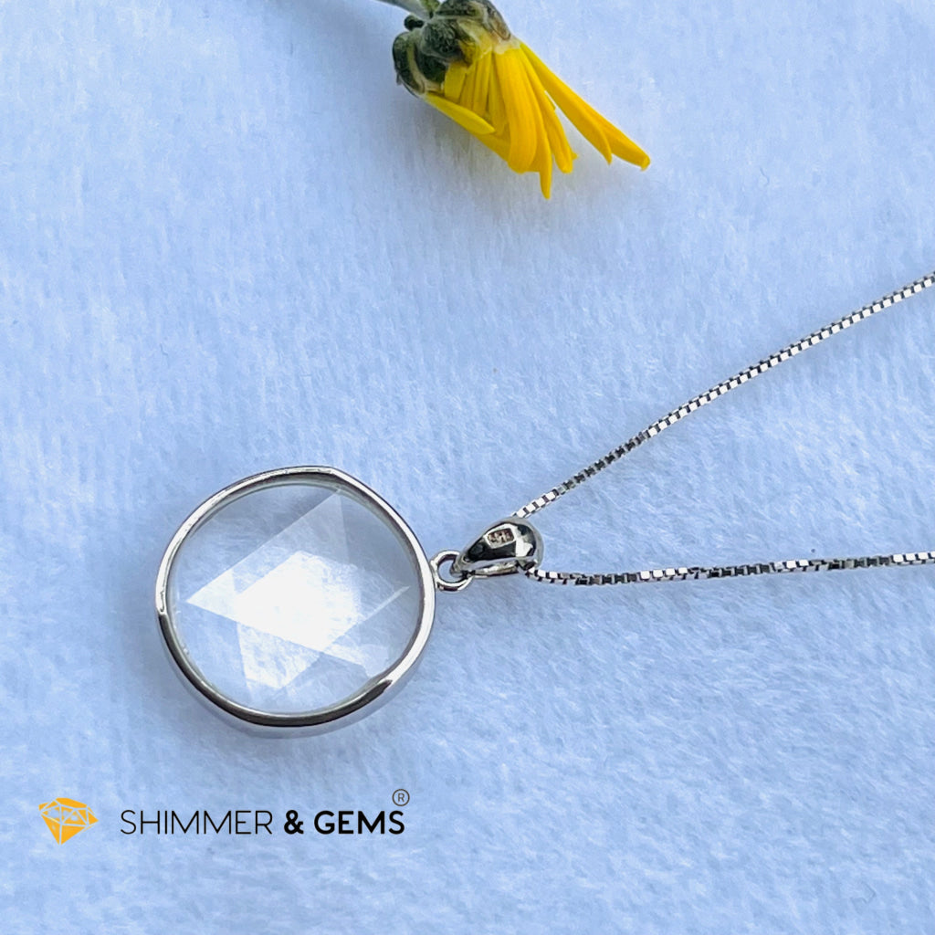 Star Of David Clear Quartz Pendants 925 Silver (Master Crystal) Charms &