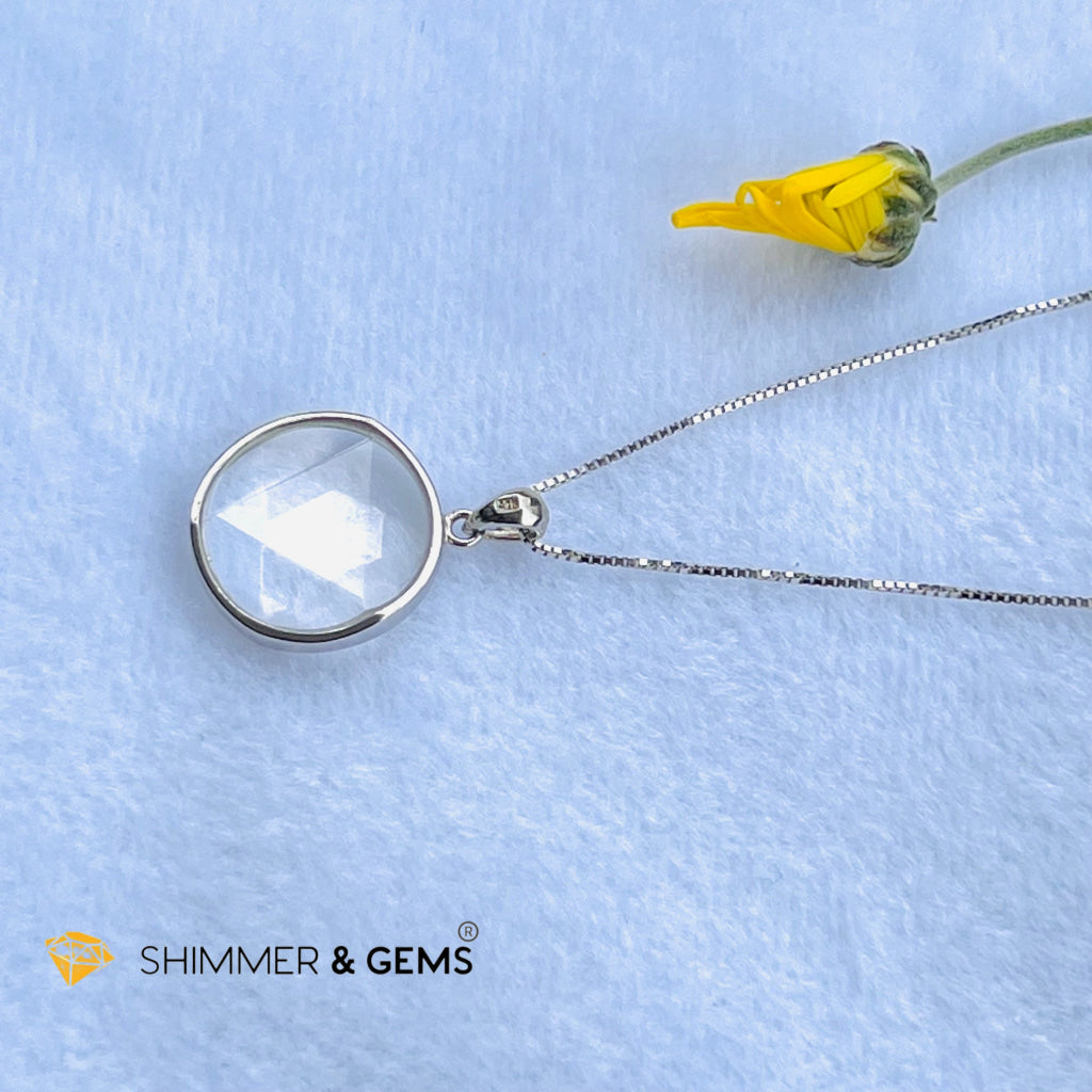 Star Of David Clear Quartz Pendants 925 Silver (Master Crystal) Charms &