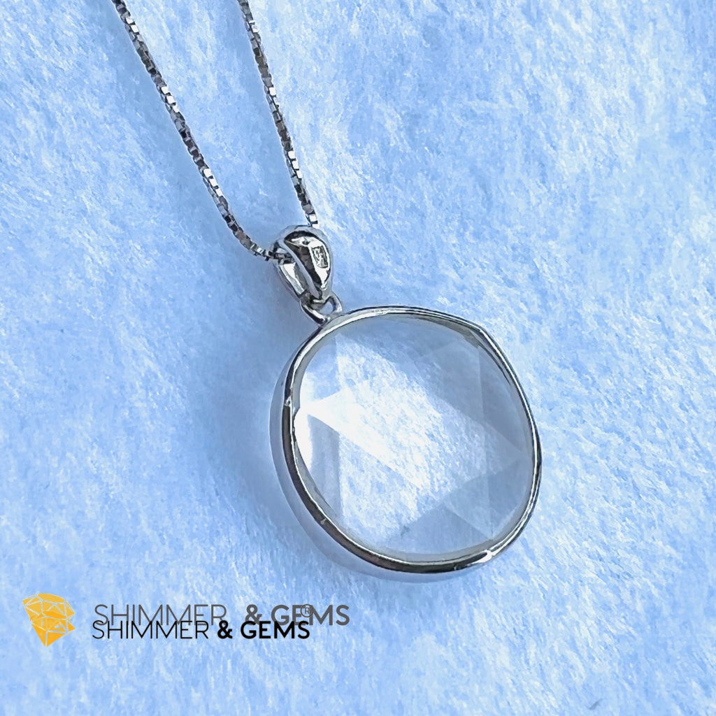 Star Of David Clear Quartz Pendants 925 Silver (Master Crystal) Charms &