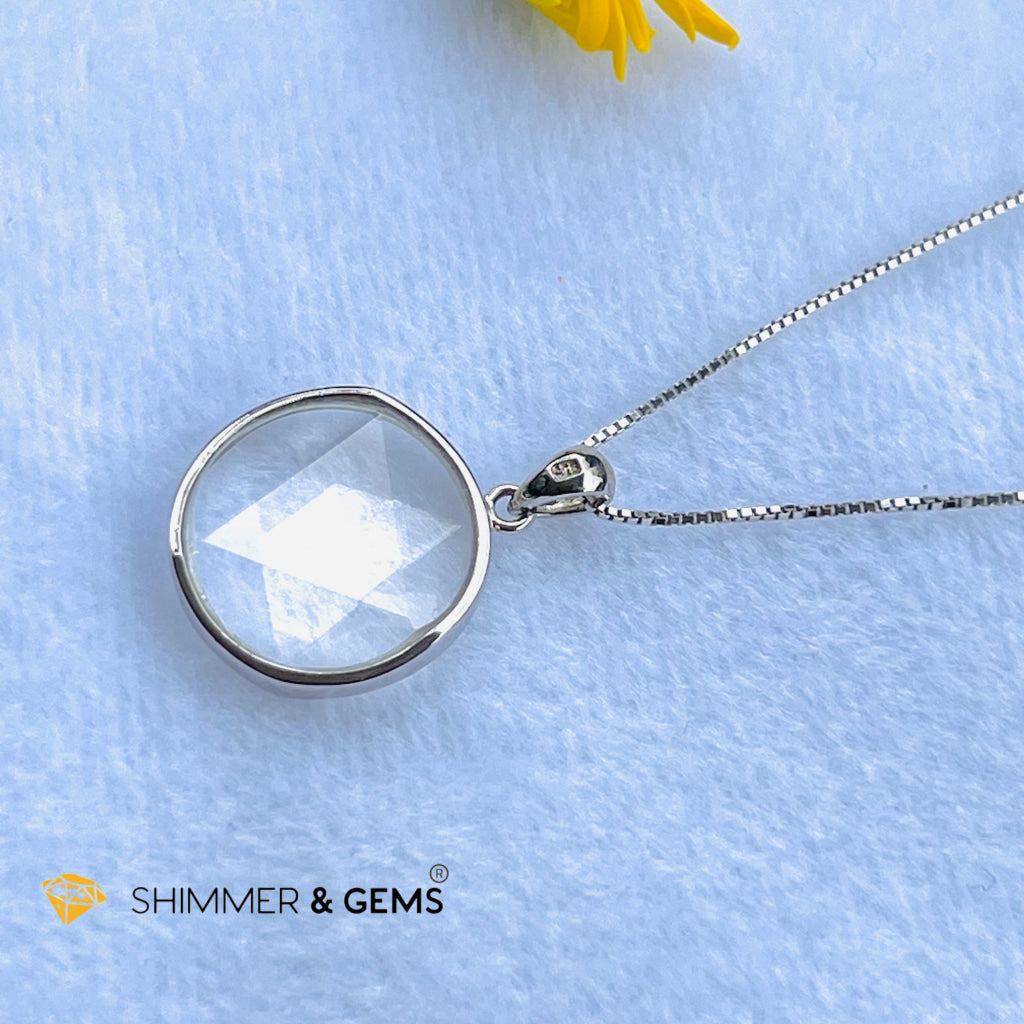 Star Of David Clear Quartz Pendants 925 Silver (Master Crystal) Charms &