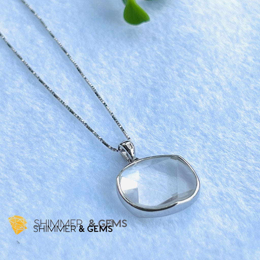 Star Of David Clear Quartz Pendants 925 Silver (Master Crystal) Charms &