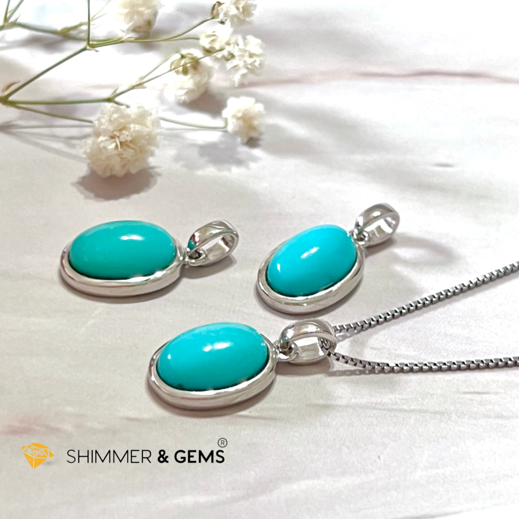 Turquoise Oval 925 Pendant