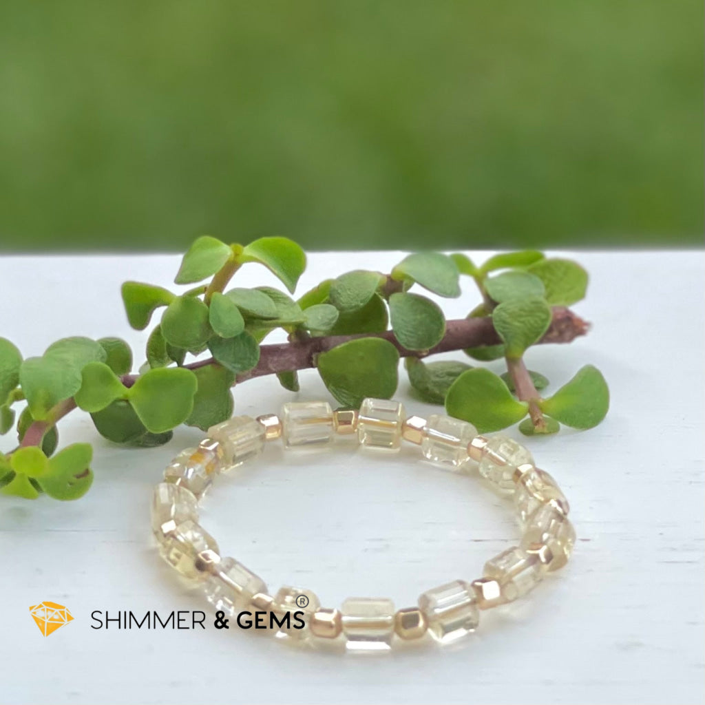 Citrine With Faceted Gold-Filled Beads Bracelet (Wealth Magnet Joy & Confidence) Bracelets