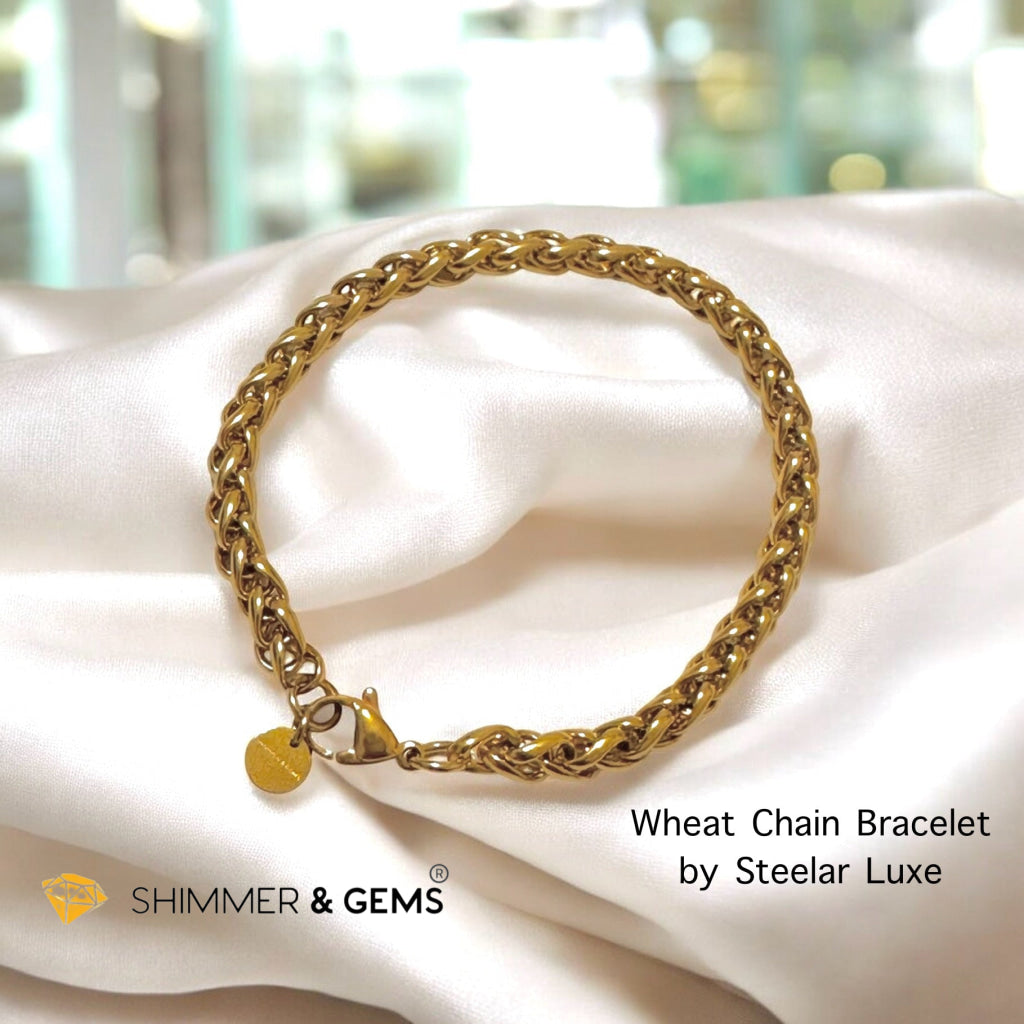Wheat Chain 3mm Bracelet – Steelar Luxe Collection (Stainless Steel)