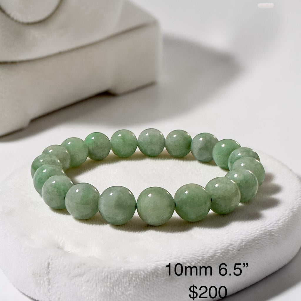 Burma Jadeite Type A Bracelet 10mm (Premium)