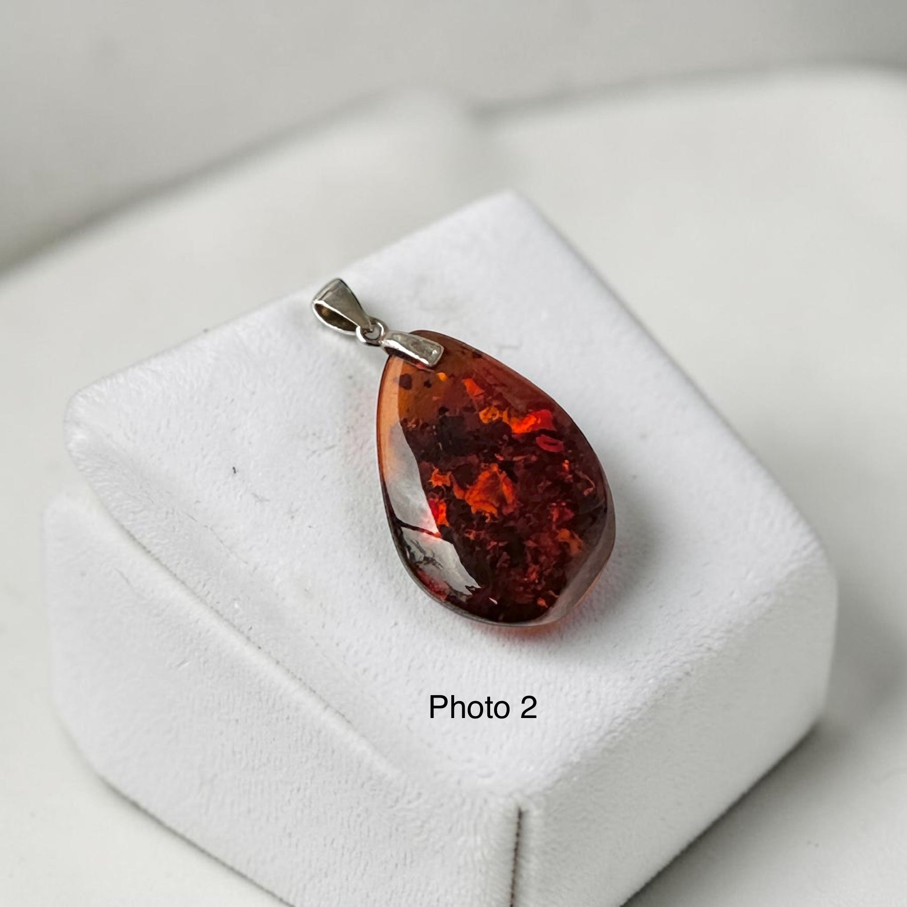 Amber Premium Pendant in 925 Silver (Magnetism & Charm)
