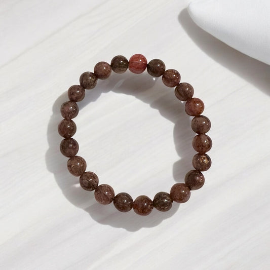 Black Gold Rutile Super 7 Bracelet (Multidimensional Grounding • Abundance Codes • Alchemical Mastery) Sacred Technology Collection