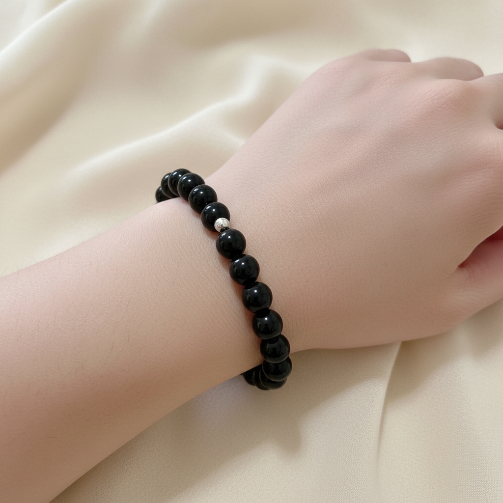 Jet 8mm Bracelet (Anti-black arts)
