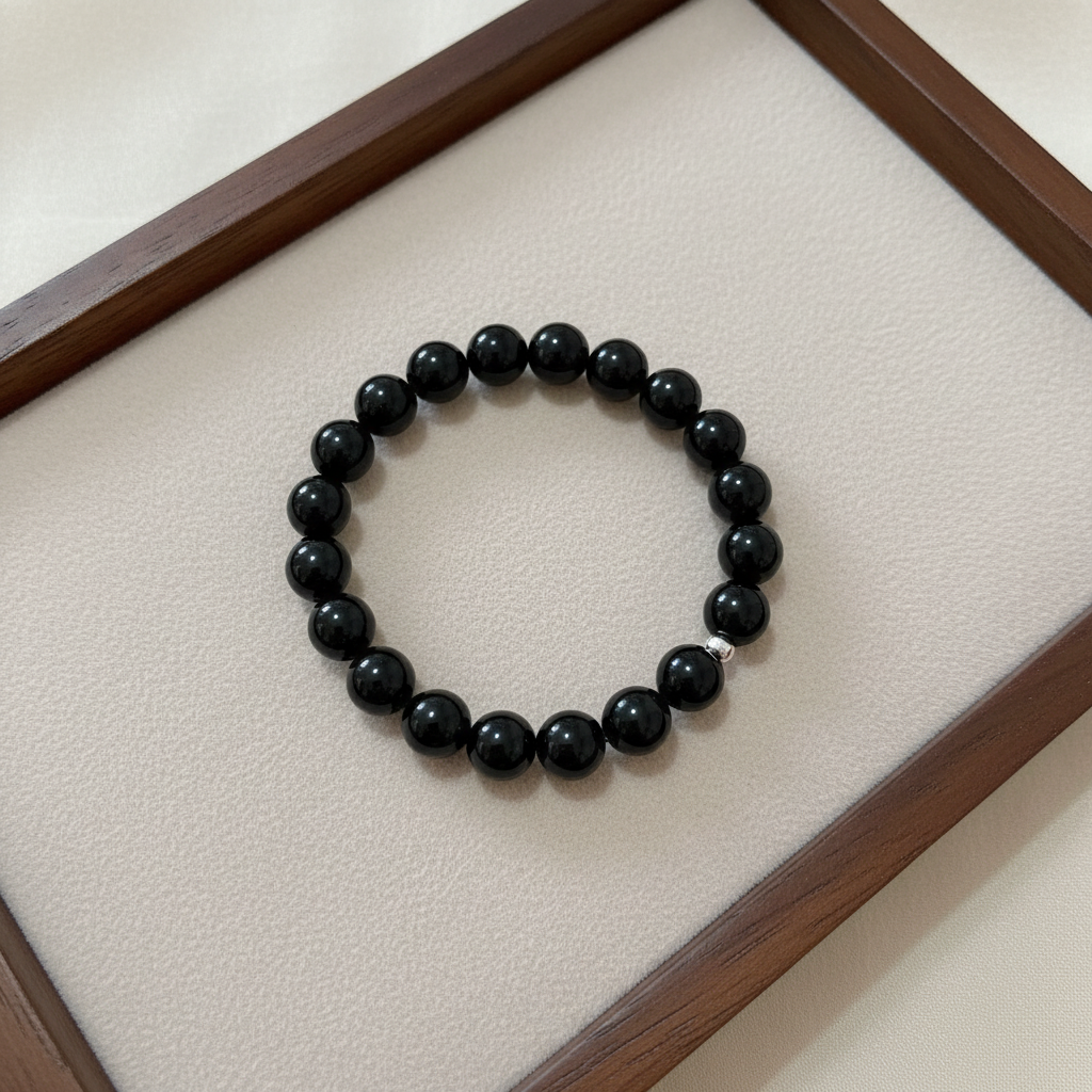 Jet 8mm Bracelet (Anti-black arts)