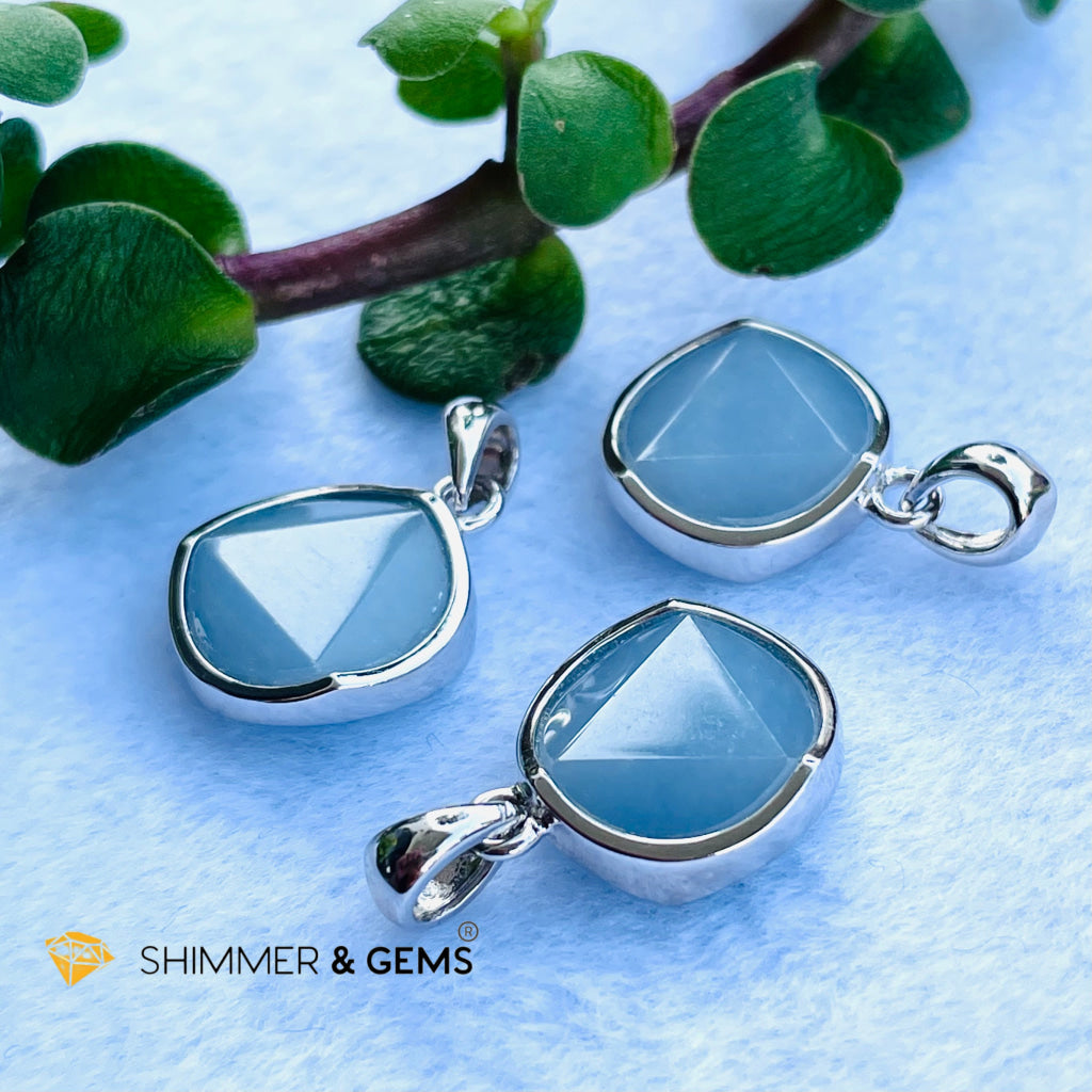 Star Of David Angelite 12Mm Pendant 925 Silver Charms & Pendants