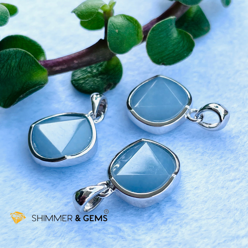 Star Of David Angelite 12Mm Pendant 925 Silver Charms & Pendants