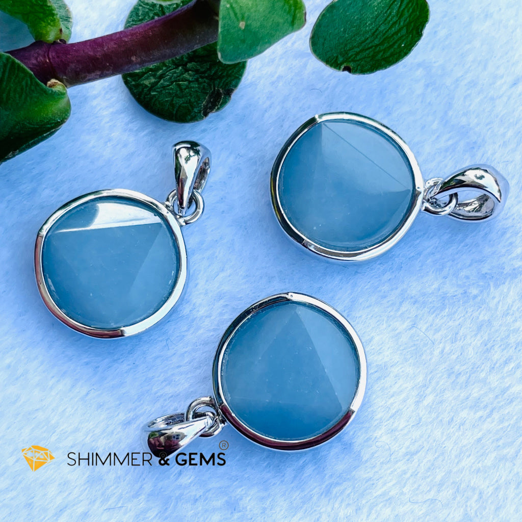 Star Of David Angelite 12Mm Pendant 925 Silver Charms & Pendants