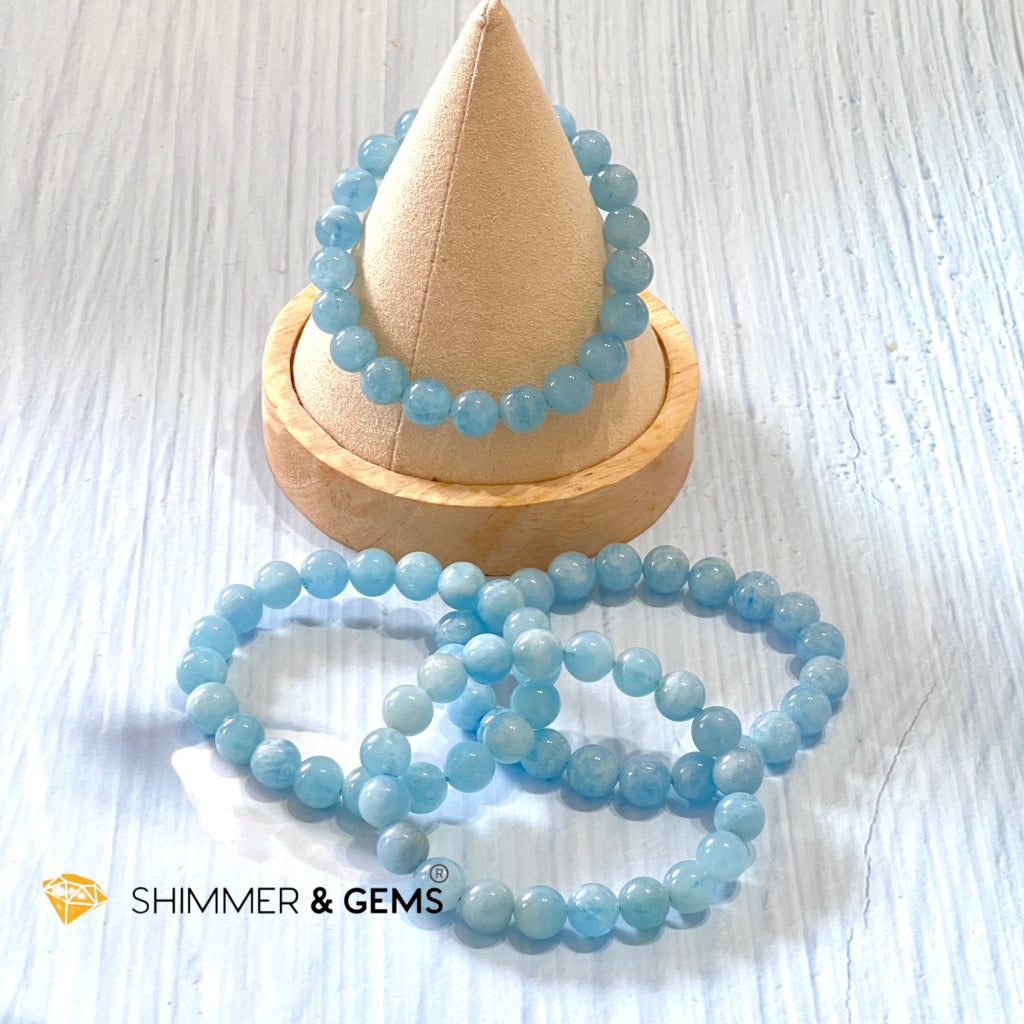 Aquamarine 9Mm Bracelets (Aa Grade)