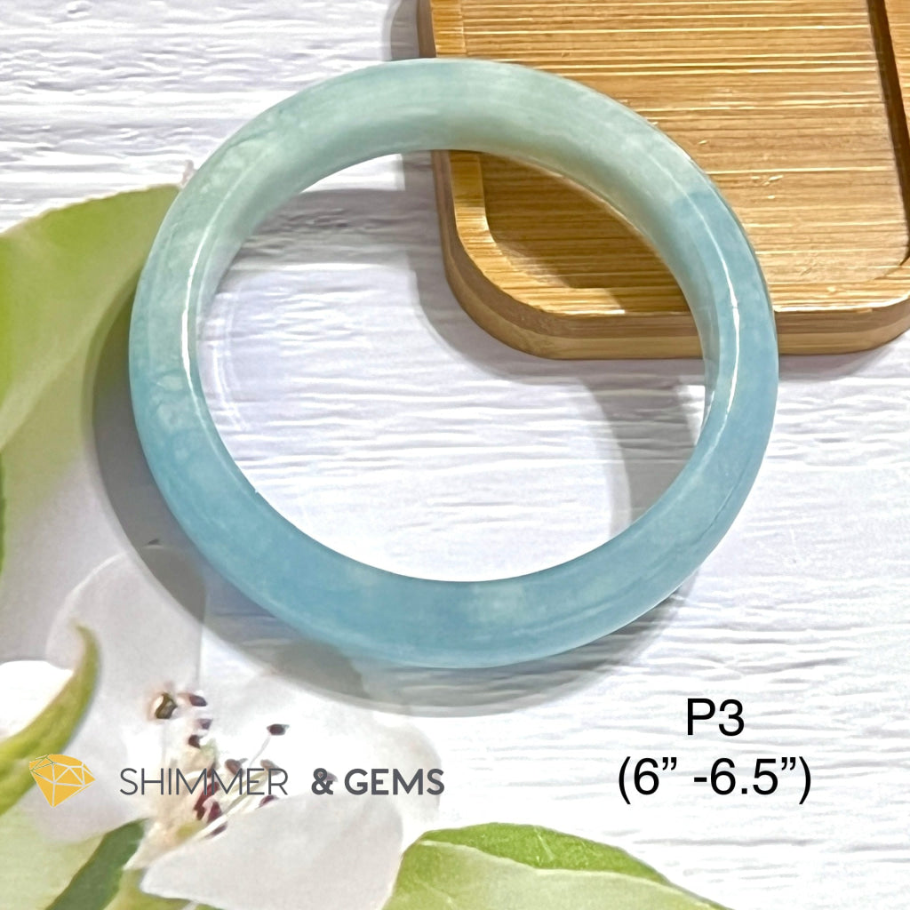 Aquamarine Bangle Bracelet P3 (6-6.5) Bracelets