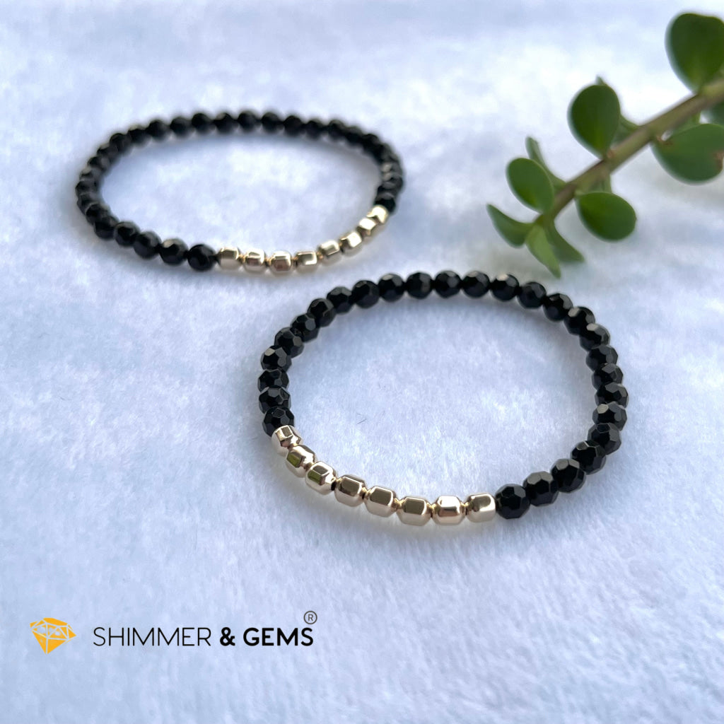Black Tourmaline Fortune 8 Bracelet (Protection) Bracelets