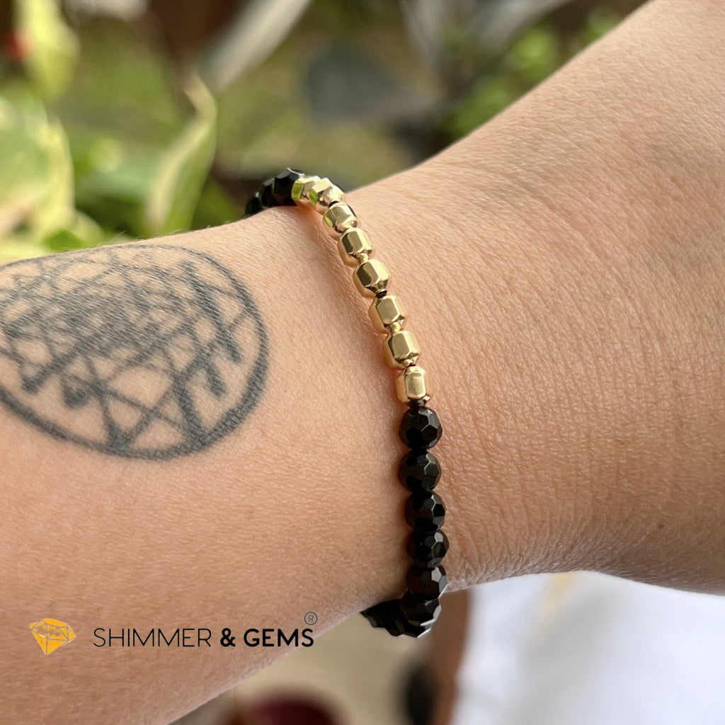 Black Tourmaline Fortune 8 Bracelet (Protection) Bracelets