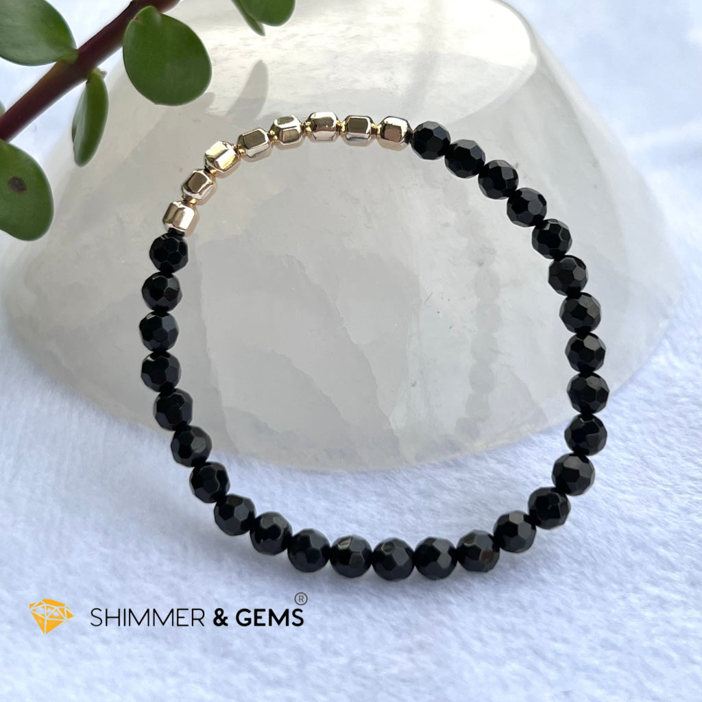 Black Tourmaline Fortune 8 Bracelet (Protection) Bracelets