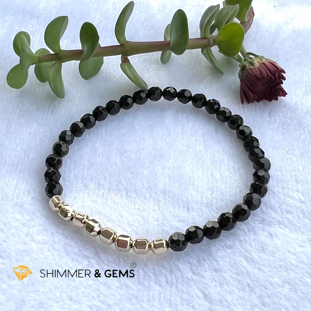 Black Tourmaline Fortune 8 Bracelet (Protection) Bracelets