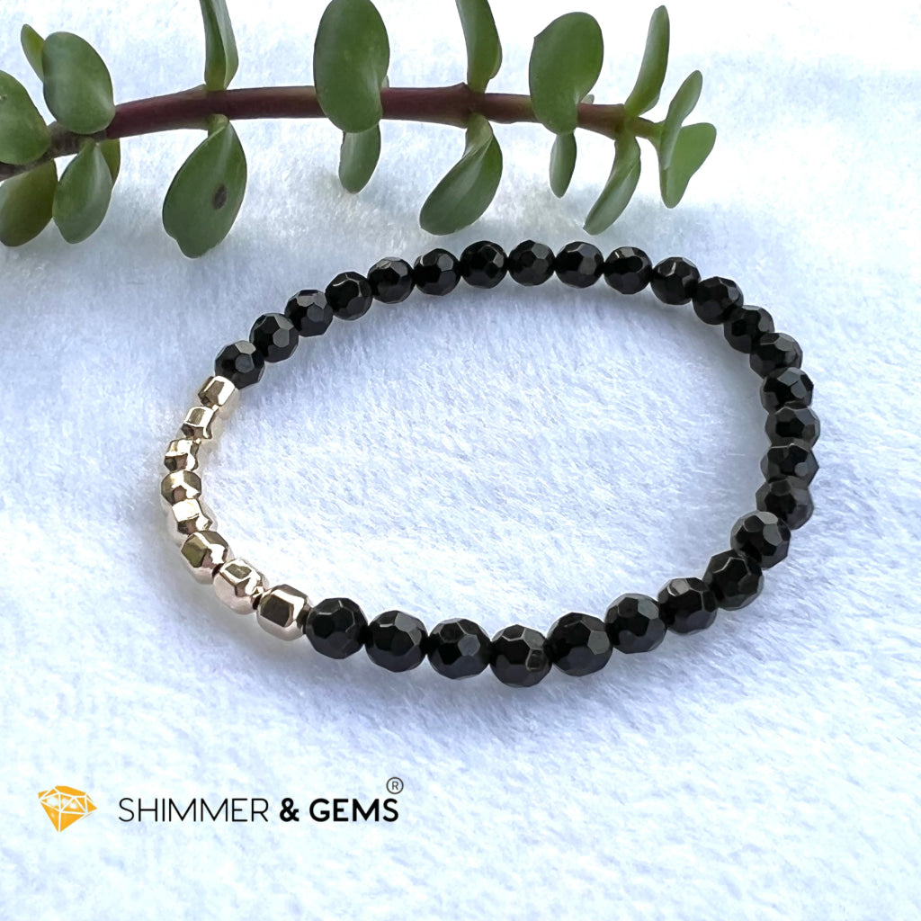 Black Tourmaline Fortune 8 Bracelet (Protection) Bracelets