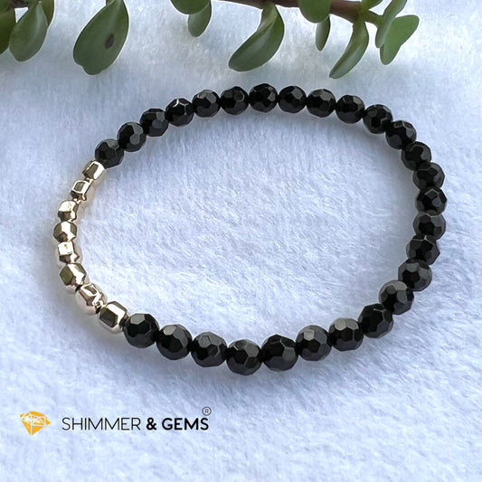 Black Tourmaline Fortune 8 Bracelet (Protection) Bracelets