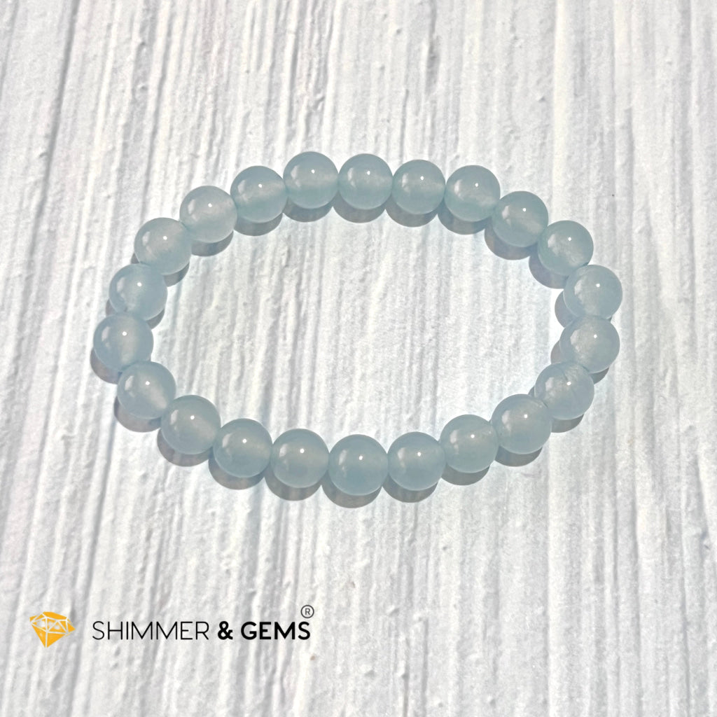 Blue Calcite 8Mm Bracelet Size 6