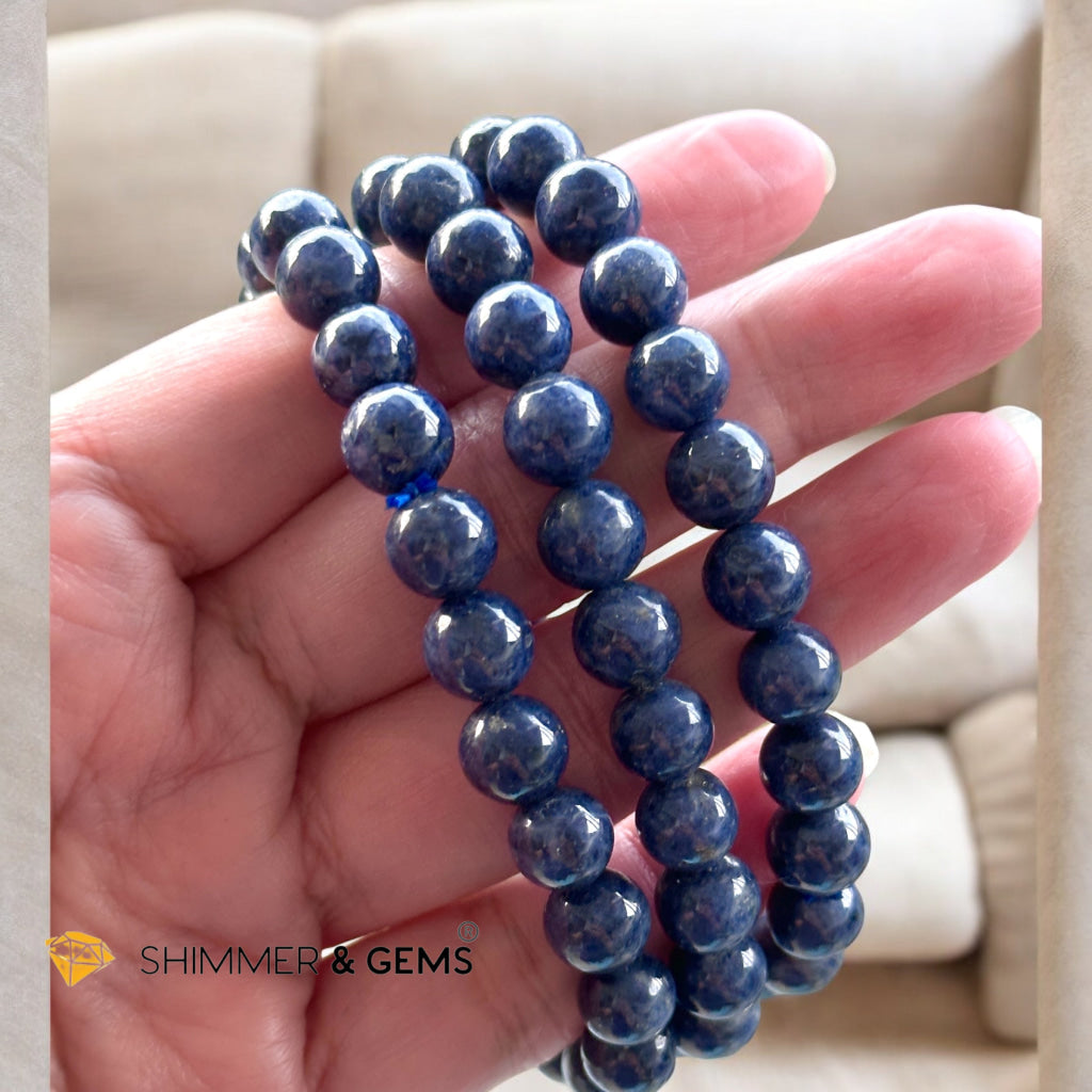 Blue Sapphire 8mm Bracelet (AAAA) Premium, Encoded & Activated