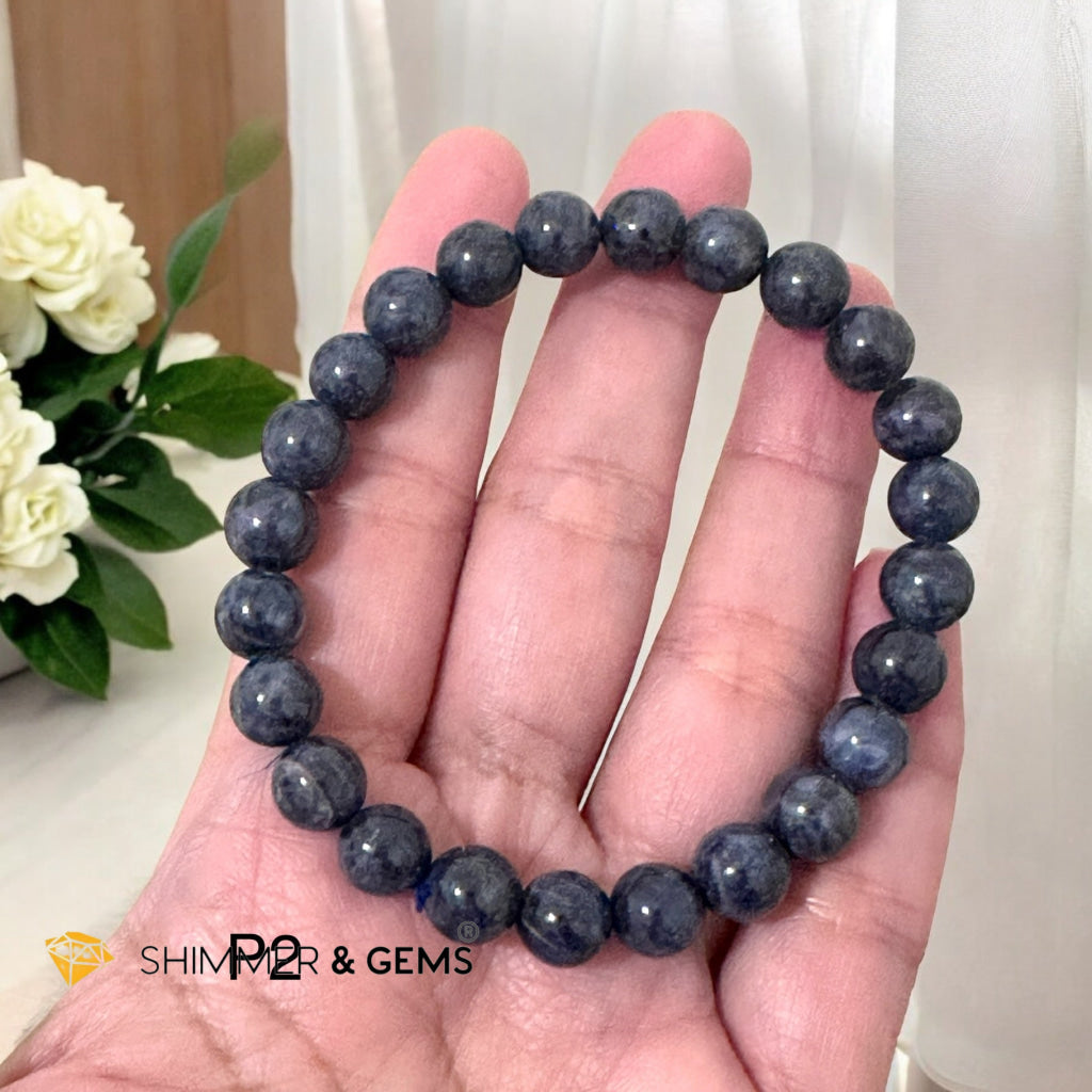 Blue Sapphire 8mm Bracelet (AAAA) Premium, Encoded & Activated