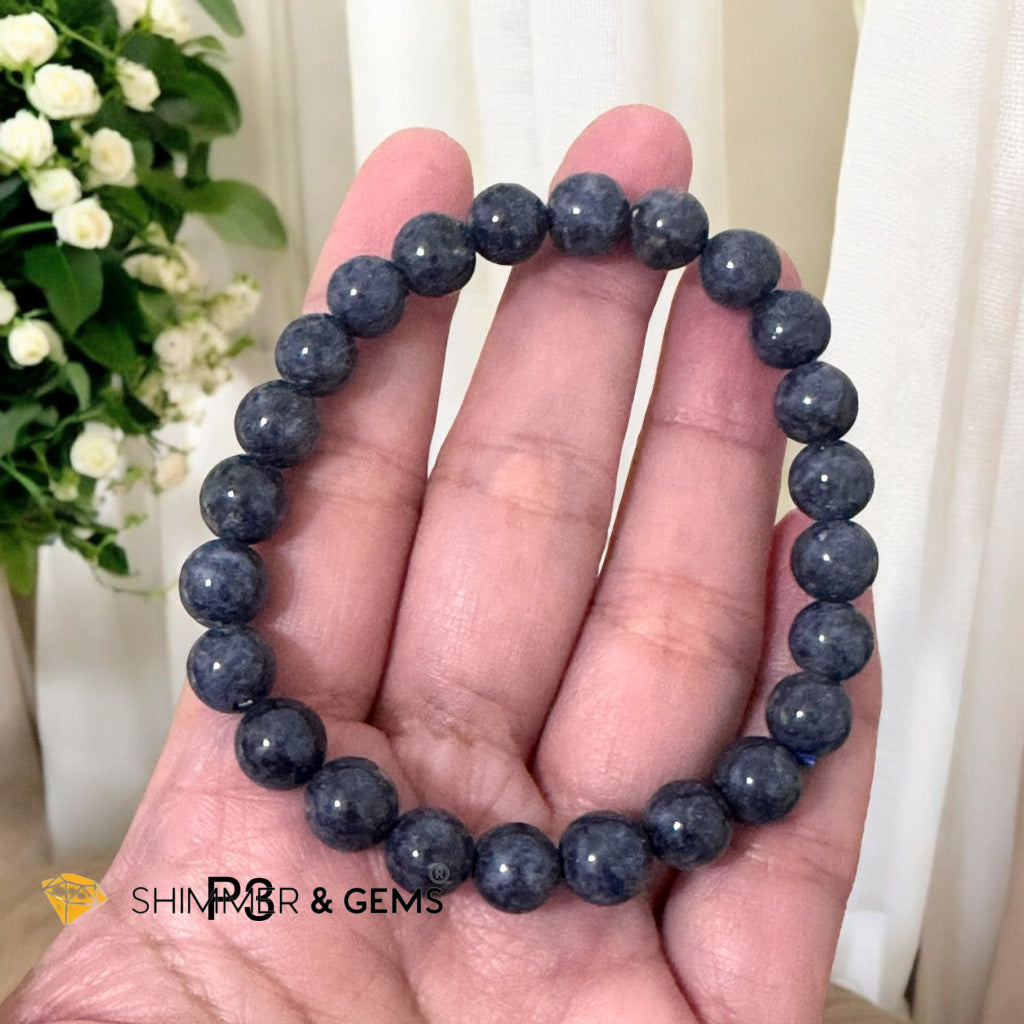 Blue Sapphire 8mm Bracelet (AAAA) Premium, Encoded & Activated